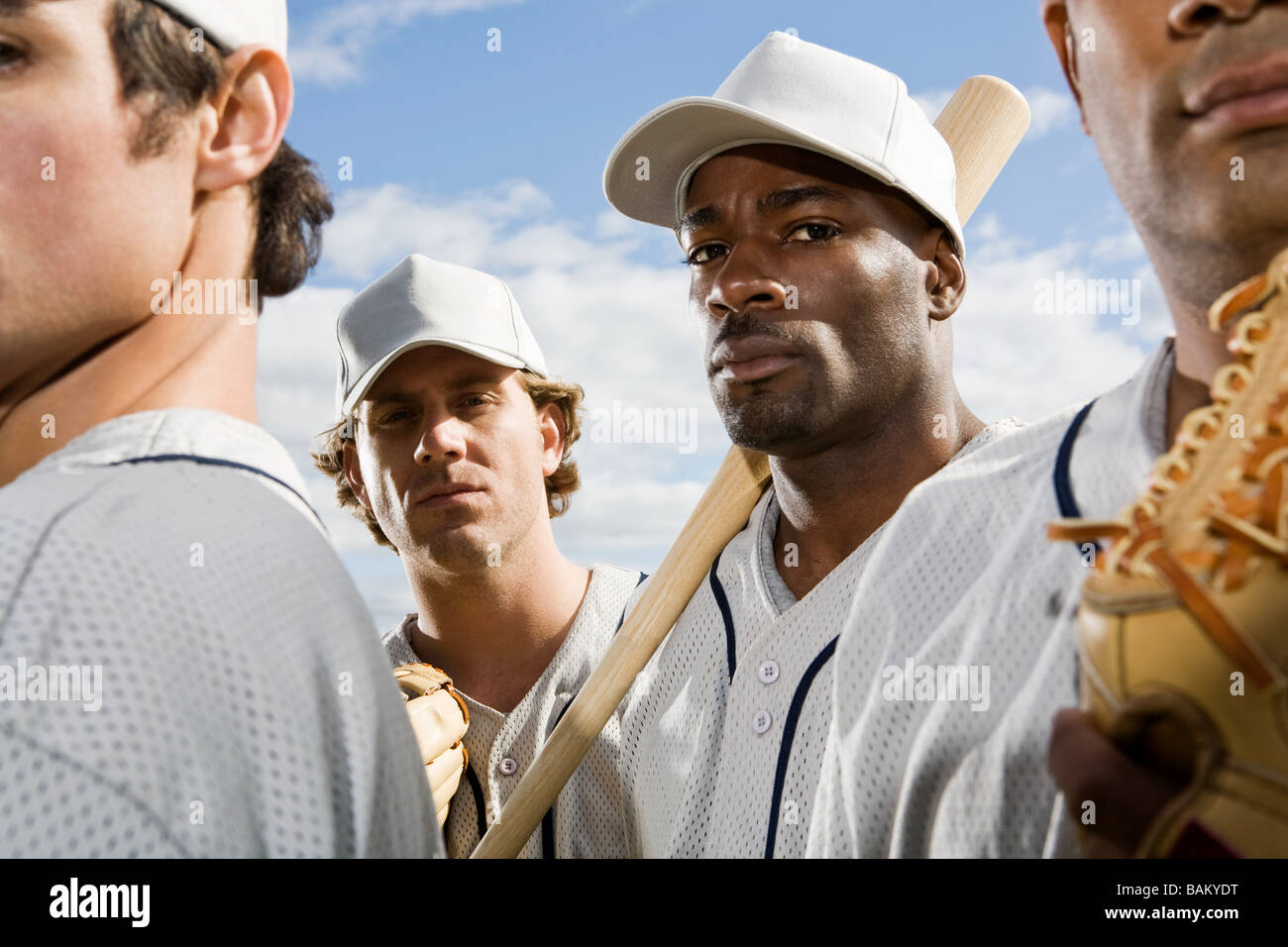 Portrait d'une équipe de base-ball Banque D'Images