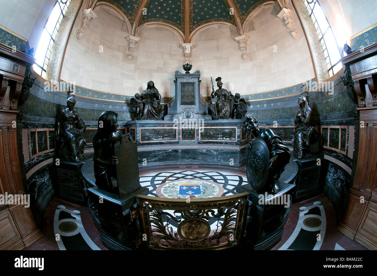 La France, l'Oise, château de Chantilly, le mausolée d'Henri II de condé dans la chapelle Banque D'Images