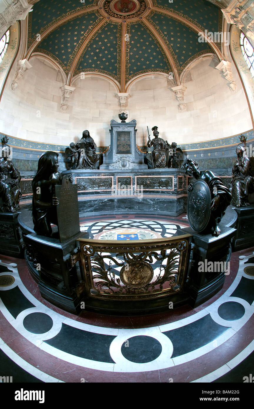 La France, l'Oise, château de Chantilly, le mausolée d'Henri II de condé dans la chapelle Banque D'Images