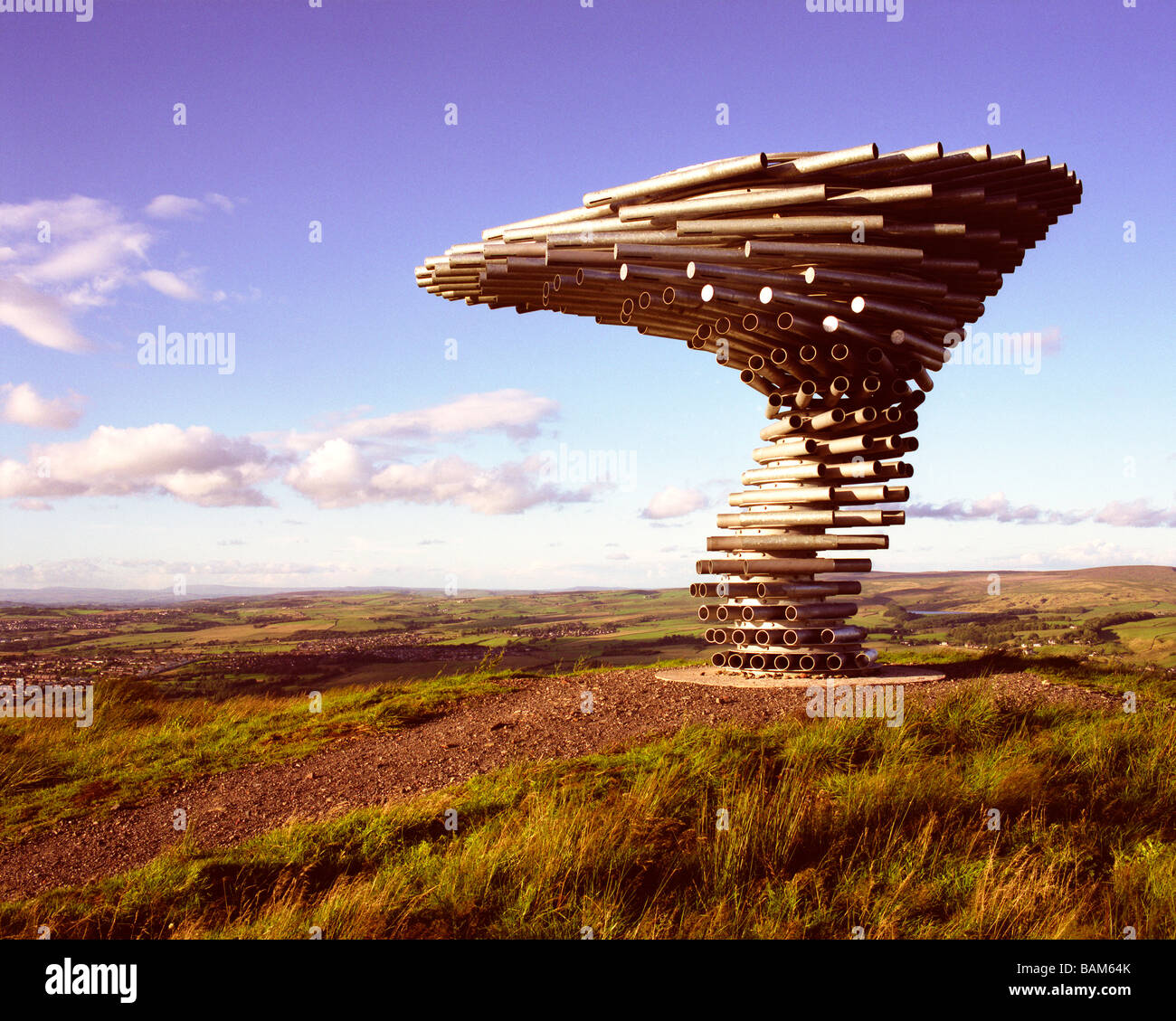 Sonnerie chant Arbre, Crown Point, Royaume-Uni, Tonkin Liu Ltd, Le Chant de l'arbre du panopticon sonnerie burnley est faite de Banque D'Images