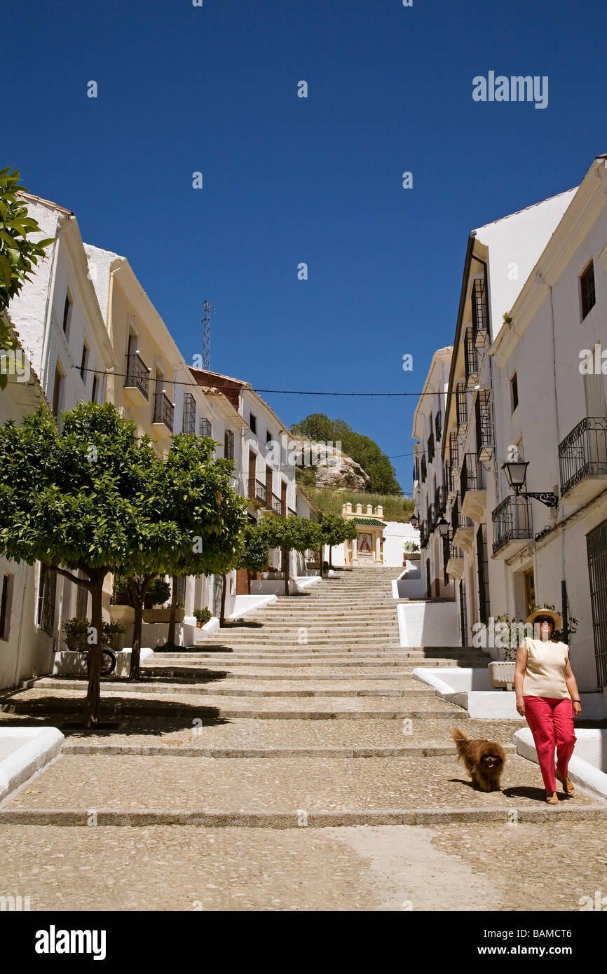 Calle Tìpica Carcabuey Cordoue Provincia Andalucía España rue typique de Carcabuey Cordoue Andalousie Espagne Banque D'Images