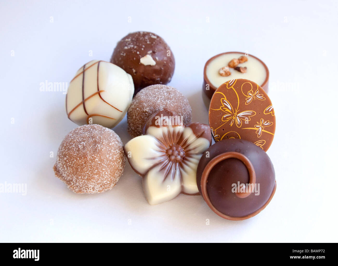 Chocolats Assortis Banque D'Images