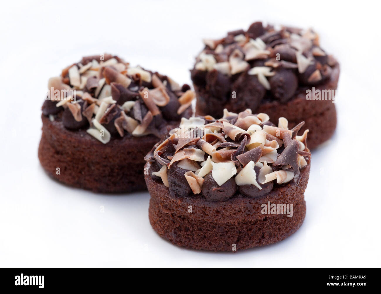 gâteaux au chocolat Banque D'Images