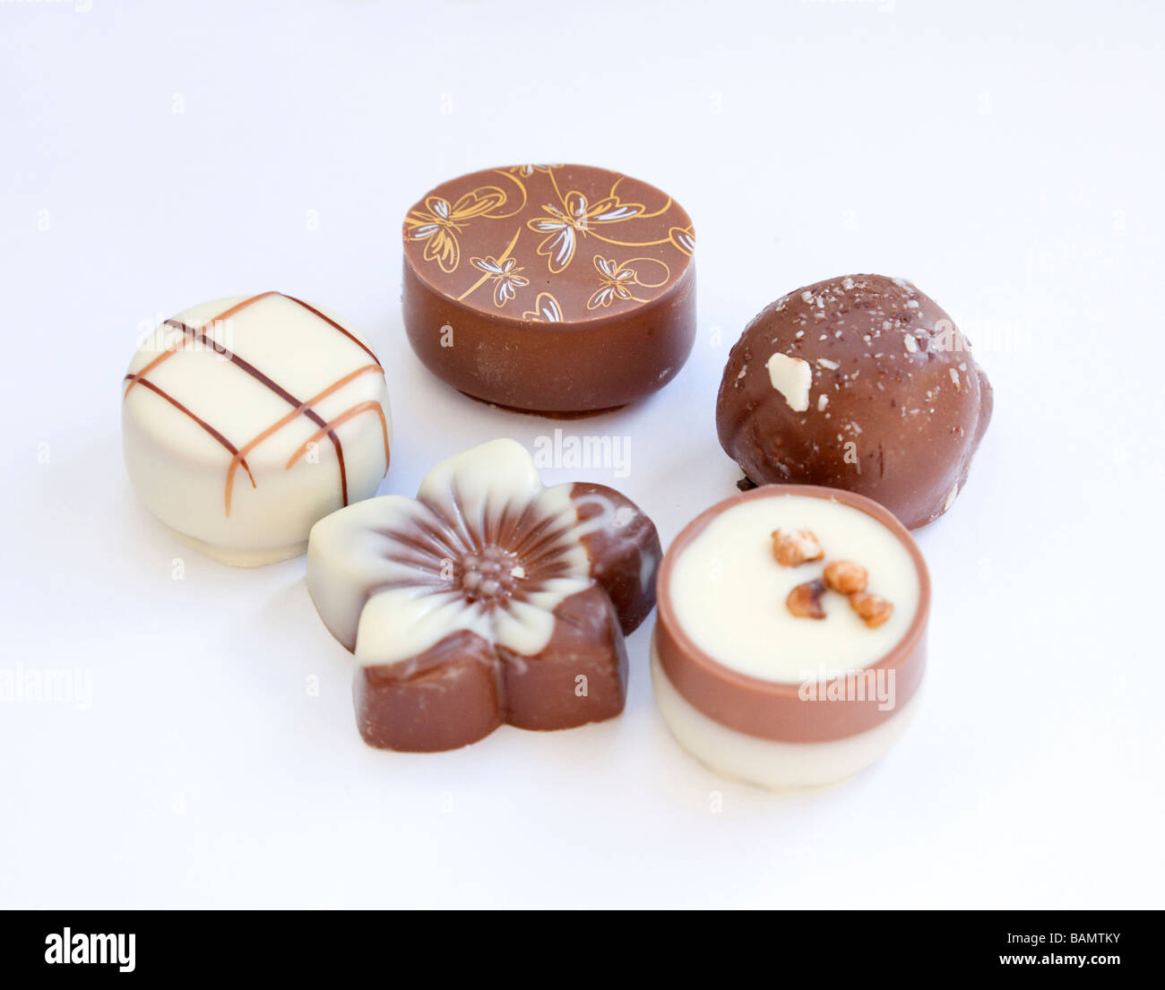 Chocolats Assortis Banque D'Images