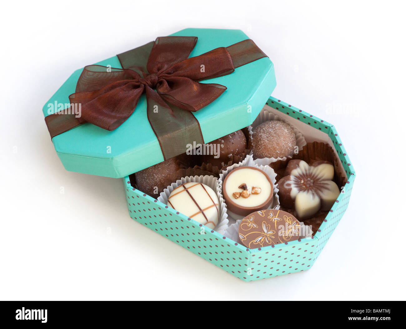 Boîte de chocolats Banque D'Images
