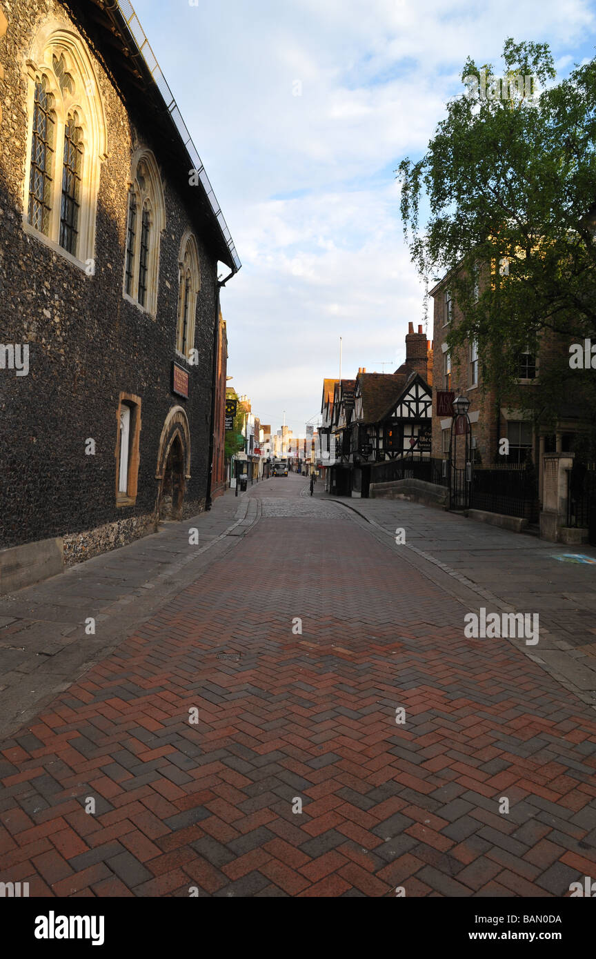 Saint Peters Street Canterbury Banque D'Images