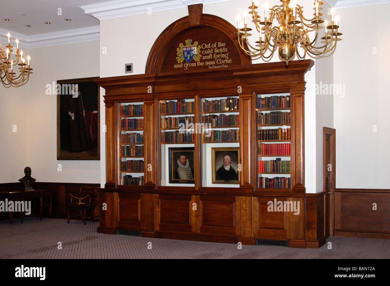 Langdell Hall, Caspersen Salle de la Harvard Law School Library, Harvard University, Cambridge, Massachusetts, USA Banque D'Images