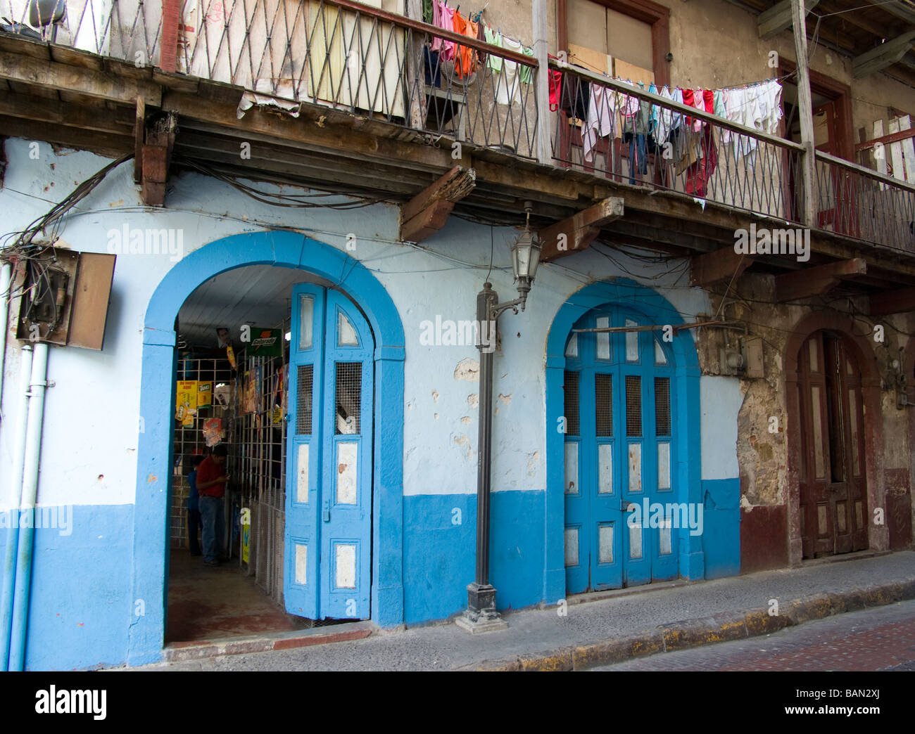 Panama.Panama city.vieille ville.Quartier de San Felipe. Banque D'Images