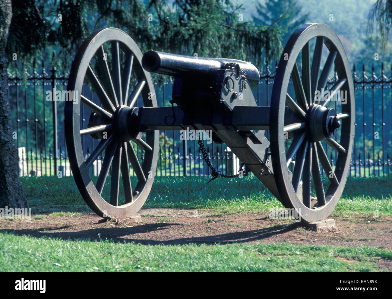 Cannon at Gettysburg National Military Park Banque D'Images