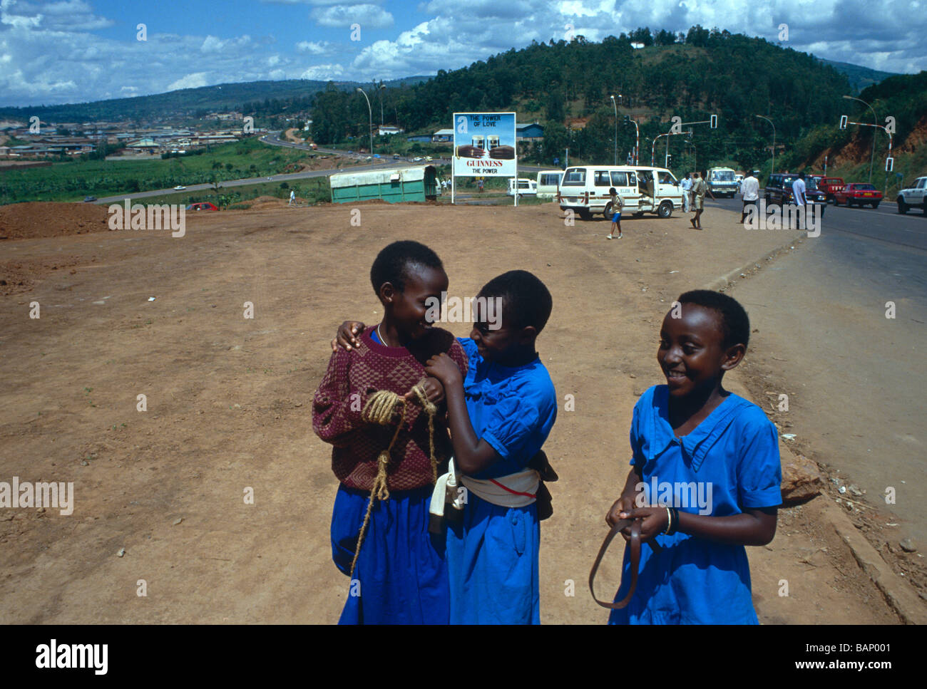 Les enfants de l'école Le Centre de Kigali, capitale du Rwanda. Banque D'Images