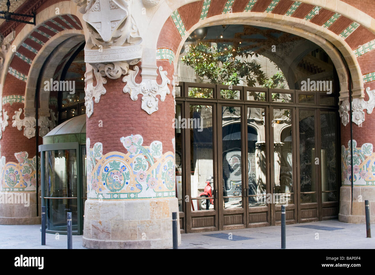 Palais de la musique catalane Architecte Luis Doménech y Montaner Ribeira Barcelone Catalogne Espagne Banque D'Images