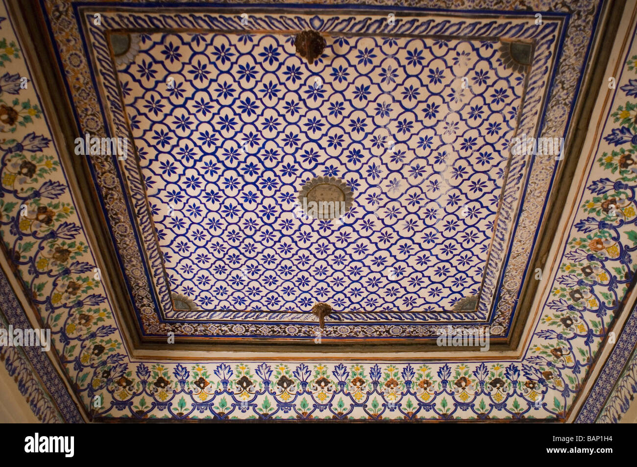 Les intérieurs de un fort, Jhanki Mahal, Fort Mehrangarh, Jodhpur, Rajasthan, India Banque D'Images