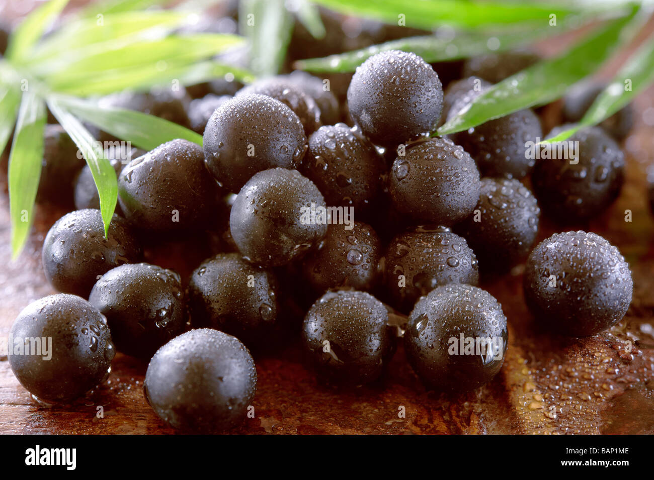 Les baies d'Acai fruit anti oxydantes. Banque D'Images