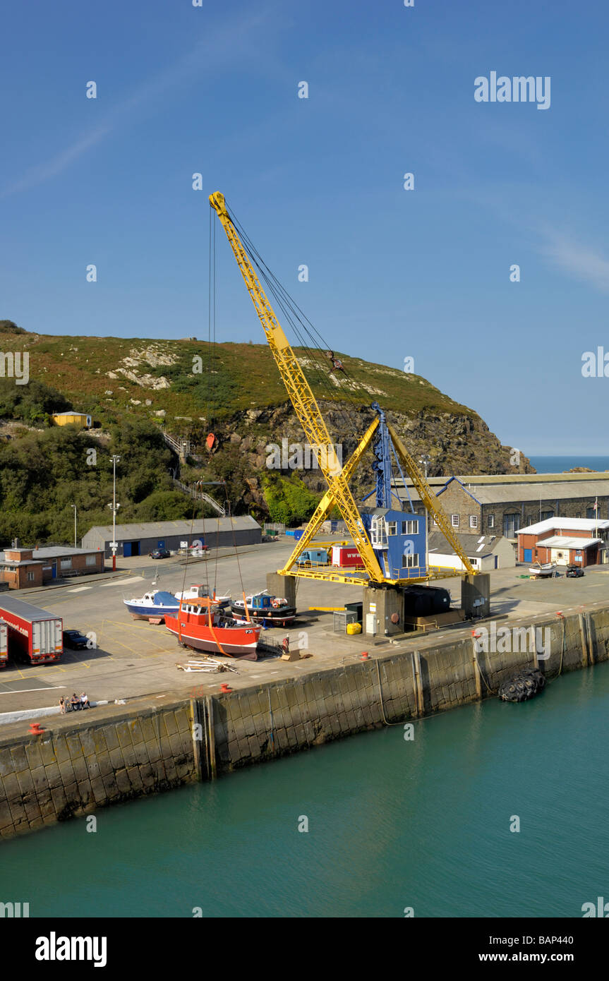 Le port ferry de Fishguard Banque D'Images