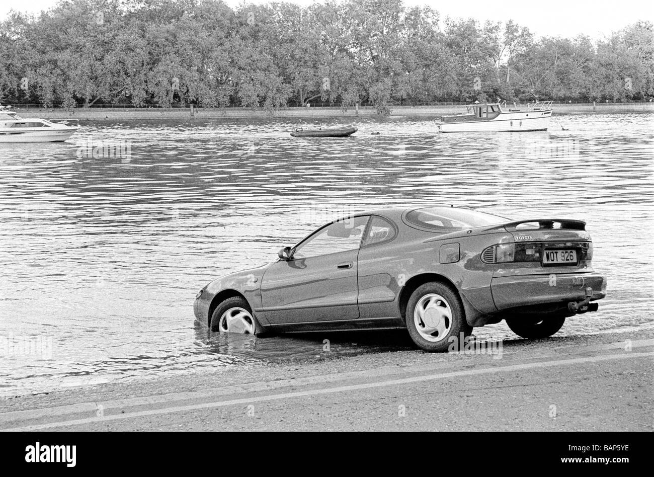 Car les dégâts causés par les inondations Banque D'Images