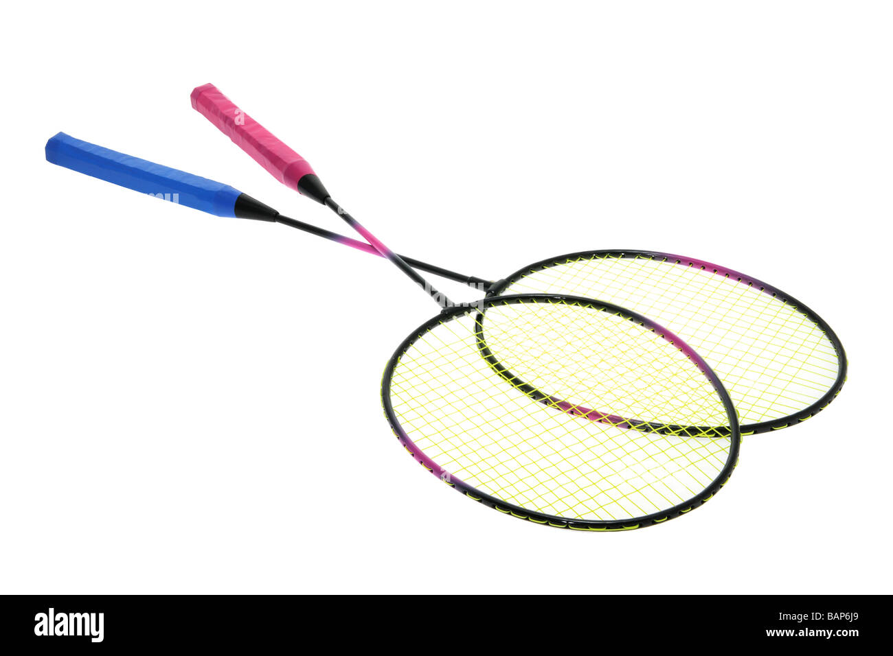 Raquettes de Badminton Banque D'Images