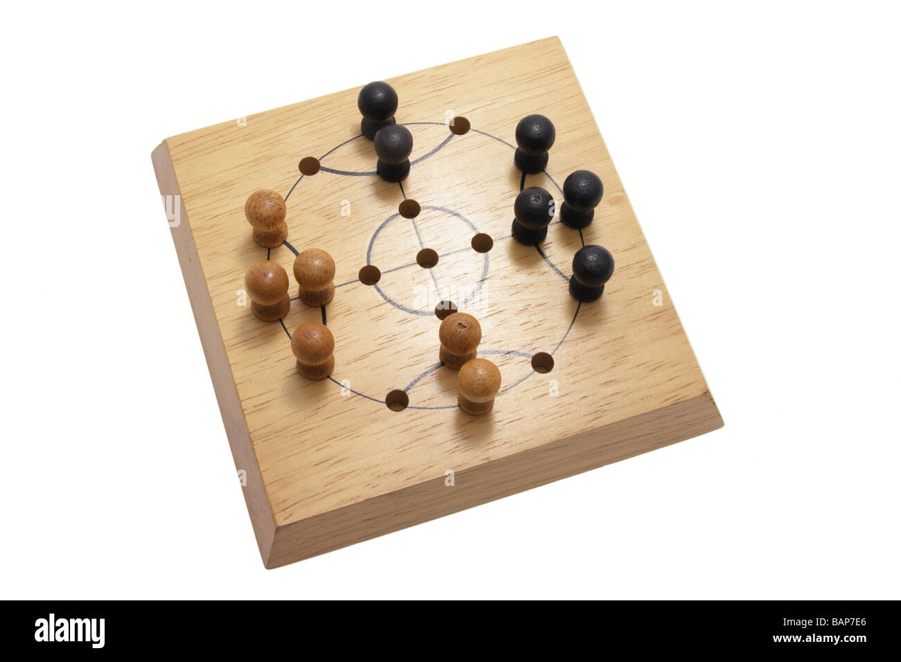 Planche de jeu en bois Banque D'Images