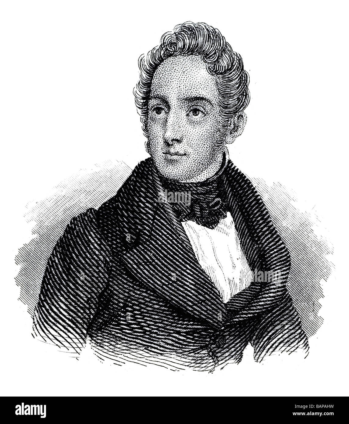 Alphonse Marie Louis de Prat de Lamartine Banque D'Images