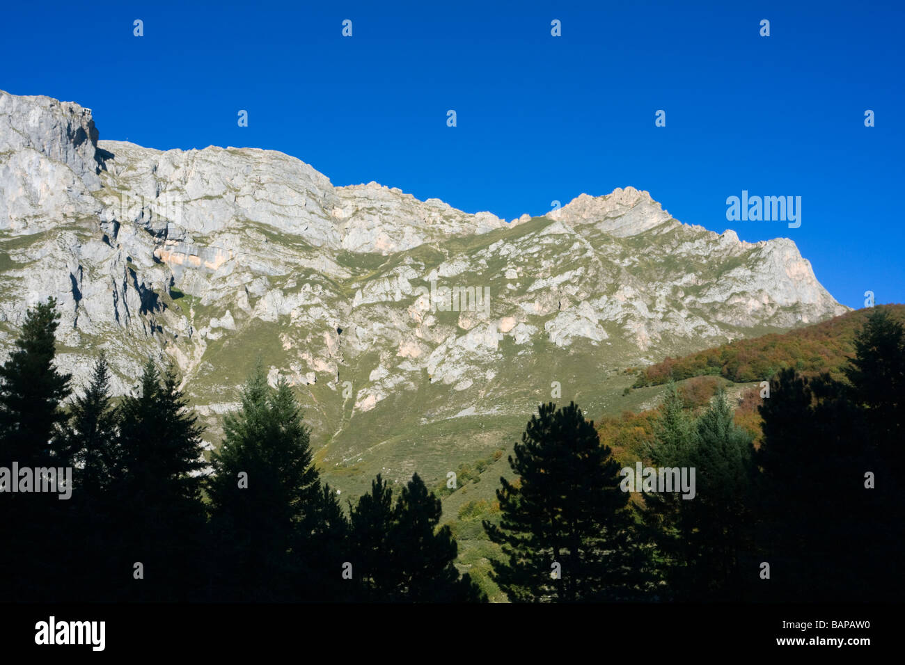 Monts Cantabriques à Fuente de parc national Picos de Europa Cantabria Espagne Banque D'Images