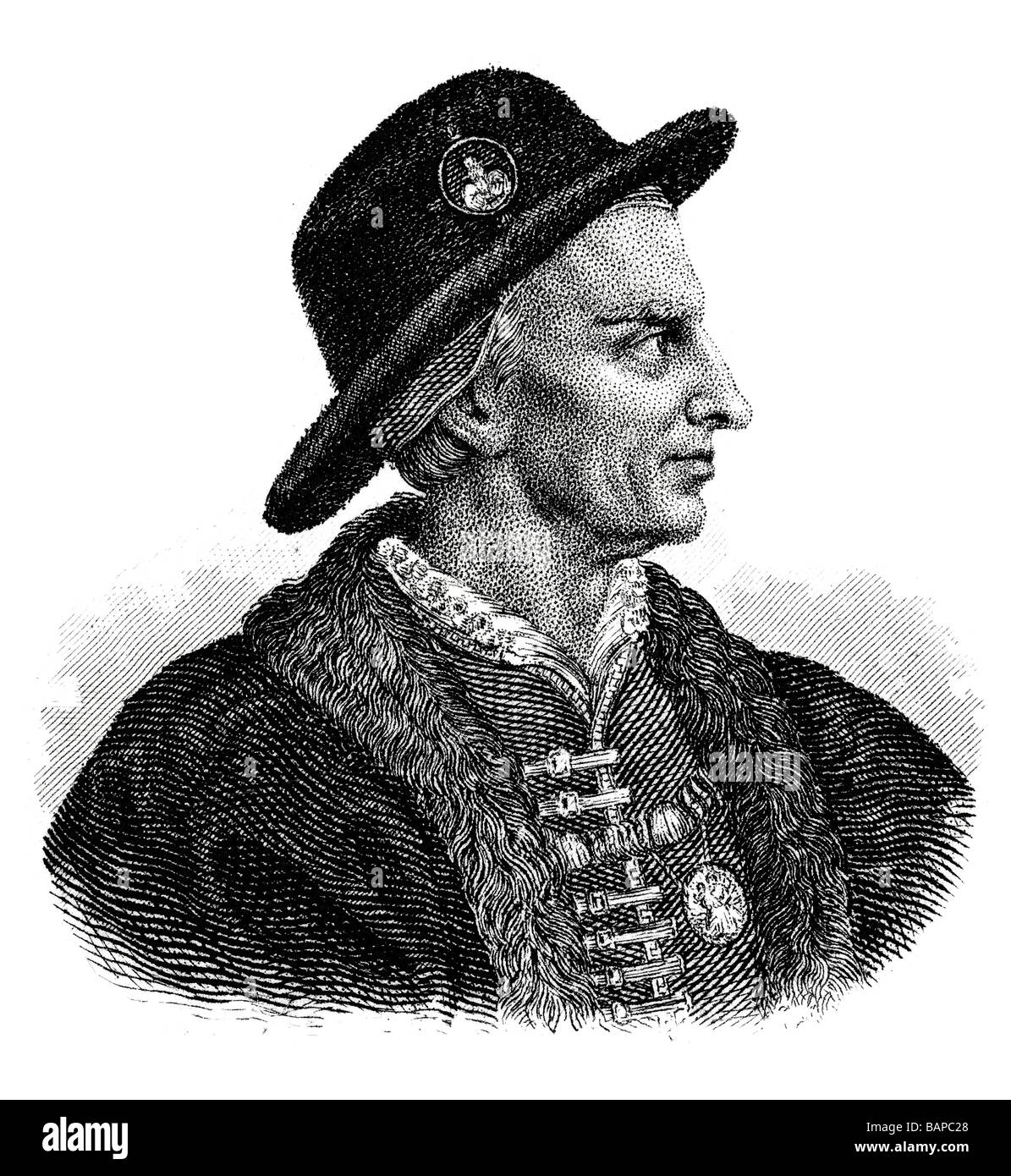 Louis XI, le Prudent, Roi de France Banque D'Images