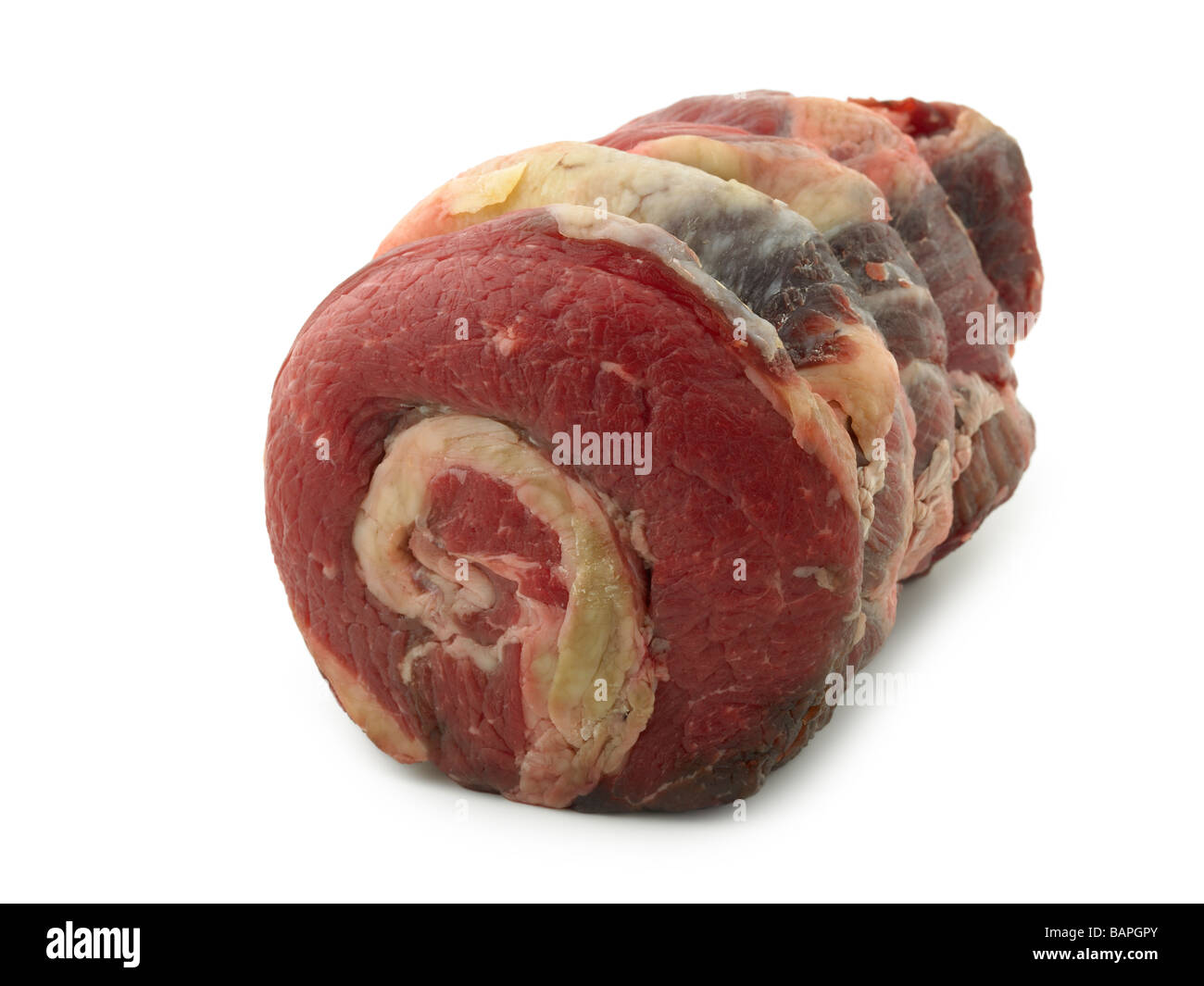 Et désossée de boeuf poitrine roulée Banque D'Images