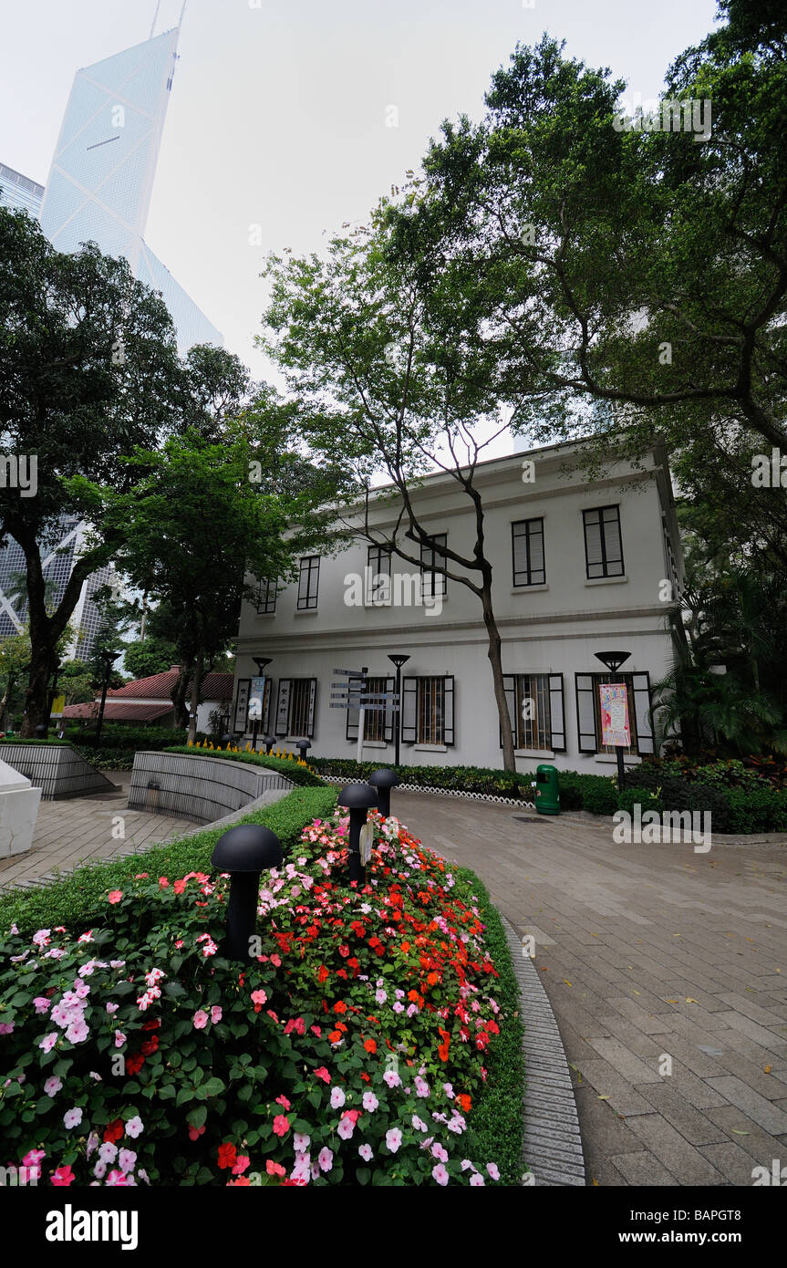 Flagstaff House accueil du musée du thé à Hong Kong Park dans le quartier central de Hong Kong Island Banque D'Images