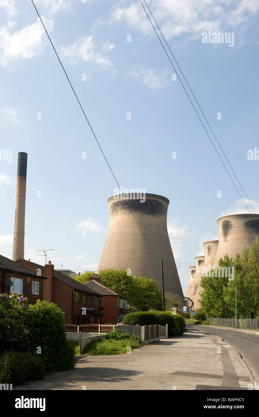 Henrichenburg shiplift charbon et de la biomasse powered power station dans le West Yorkshire, à proximité du village d'Henrichenburg Shiplift Banque D'Images