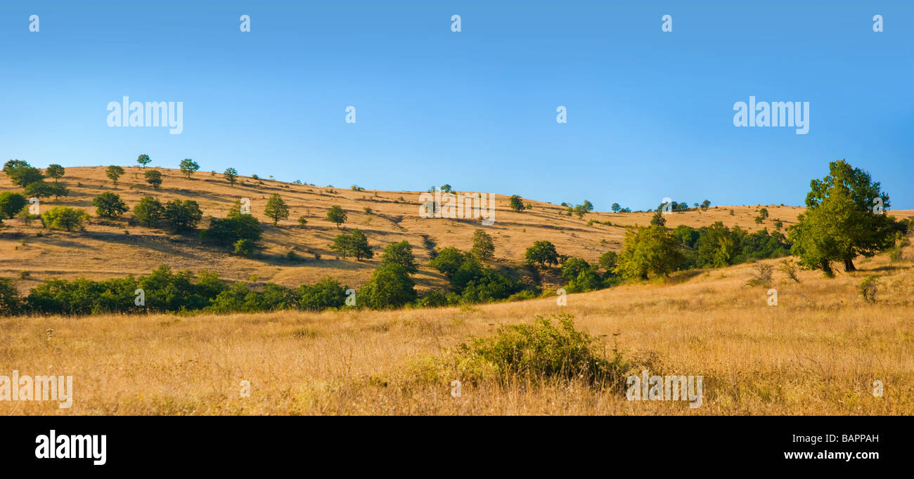 - Paysage de montagne automne bulgare avec un ciel bleu clair Banque D'Images