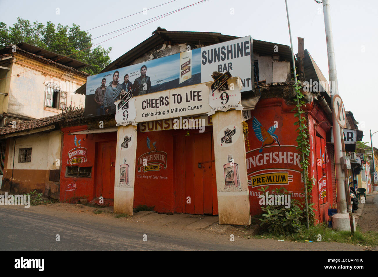 Dans la rue, Nord de Goa Panaji Banque D'Images