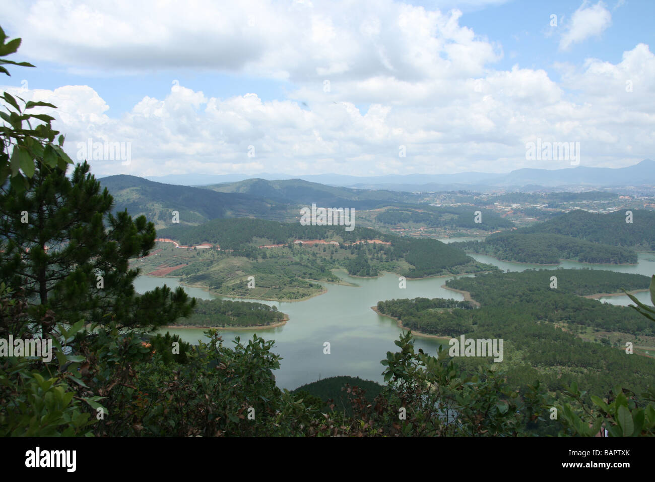 Une vue sur Dalat dans les hauts plateaux du centre du Vietnam Banque D'Images