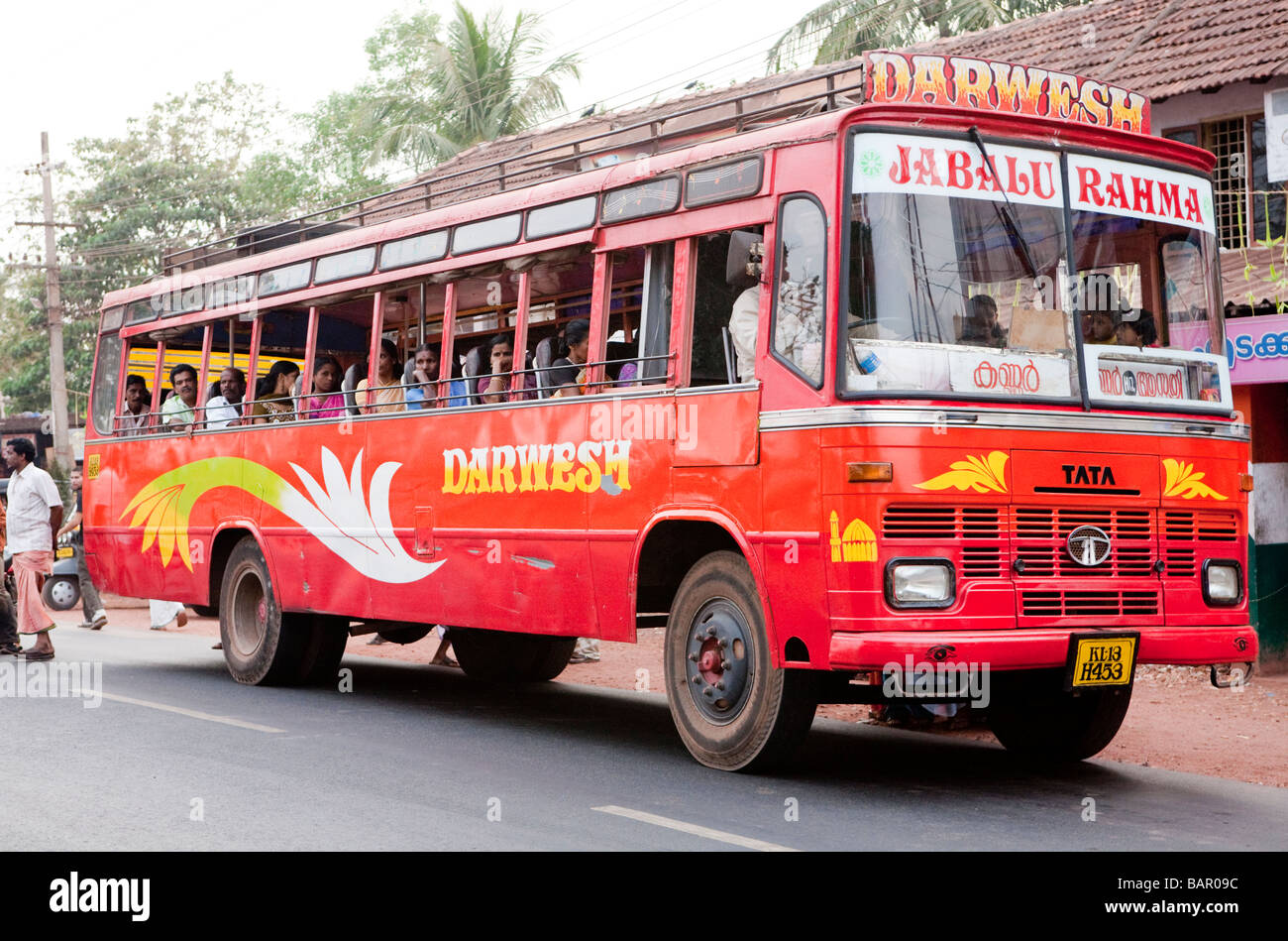 Bus Local Kerala Inde Banque D'Images