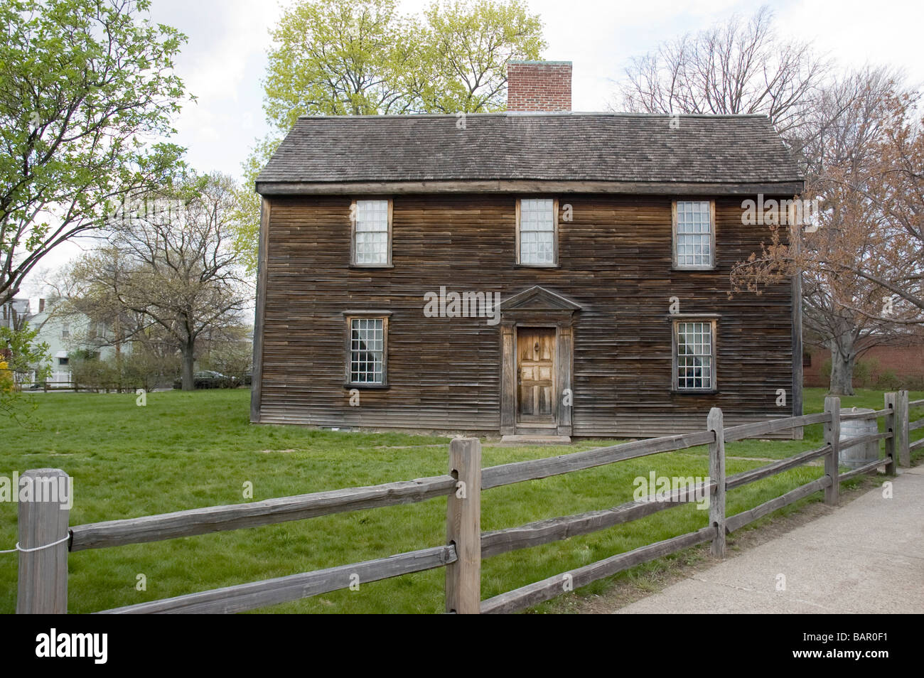 La maison natale du président John Quincy Adams à Quincy Massachusetts usa Banque D'Images