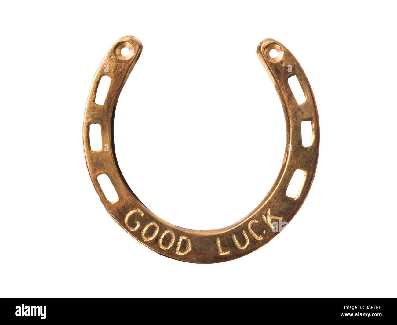 Goodluck horseshoe charme Banque D'Images
