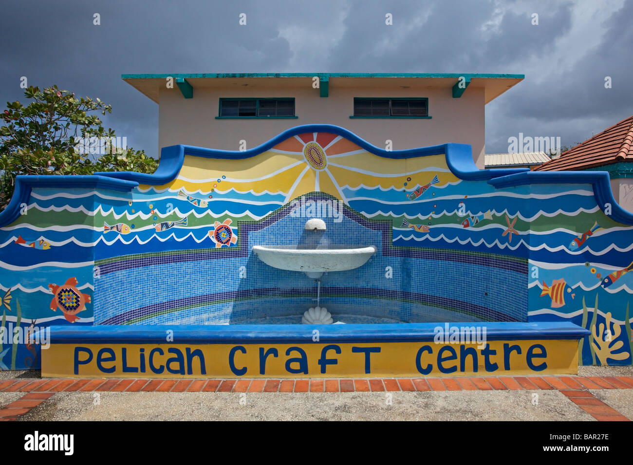 Pelican Craft Centre d'architecture à Bridgetown, côte ouest de la Barbade, "West Indies" Banque D'Images