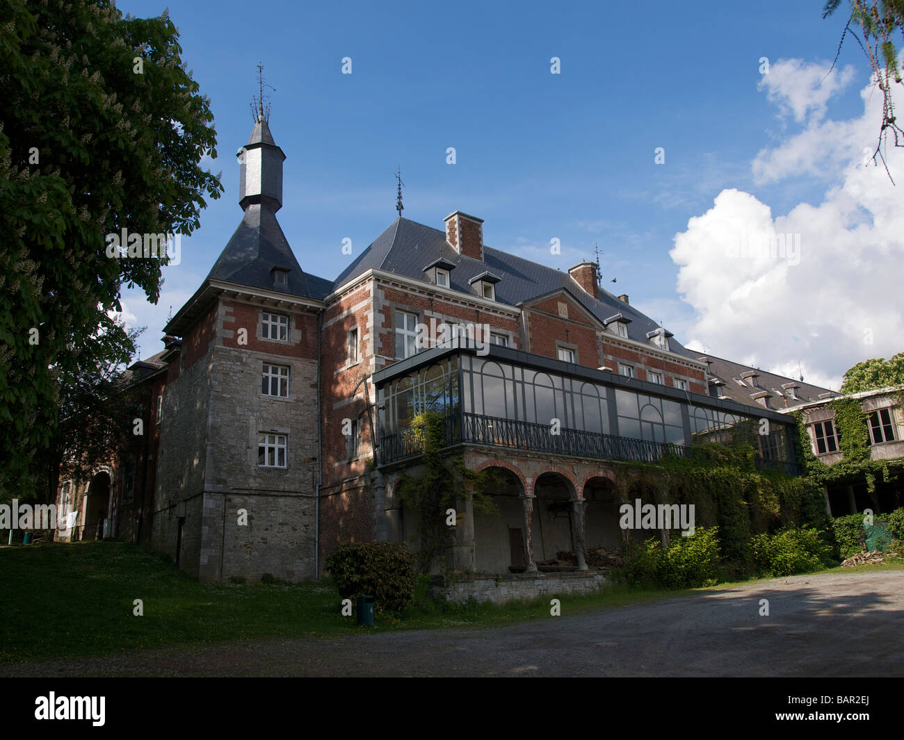 Le Château du xvie siècle à Oteppe Belgique Banque D'Images