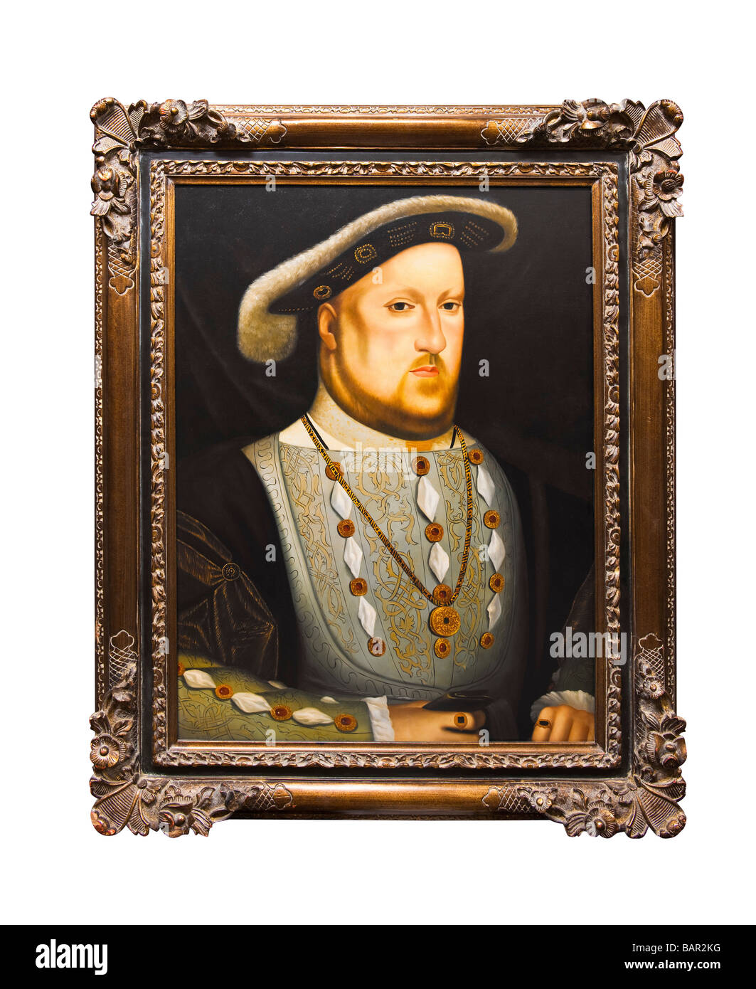 Le Roi Henry VIII par Holbein Banque D'Images