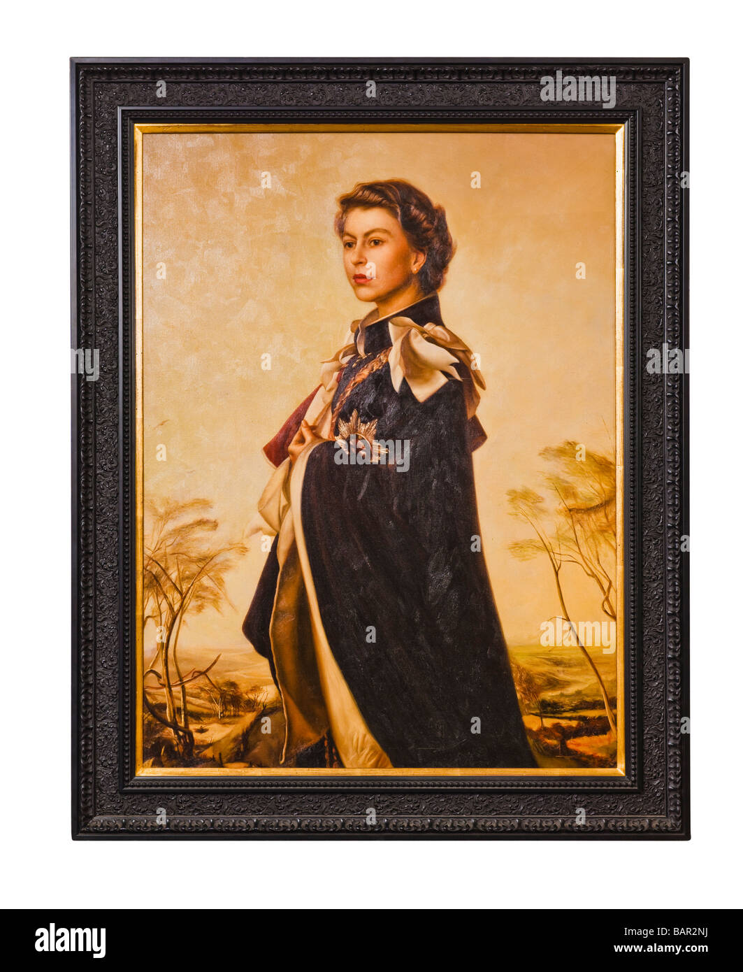 La reine Elizabeth II Banque D'Images