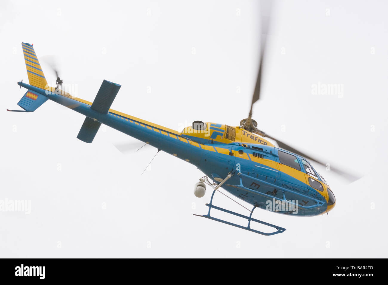 Contrôle du trafic espagnol hélicoptère décoller Banque D'Images
