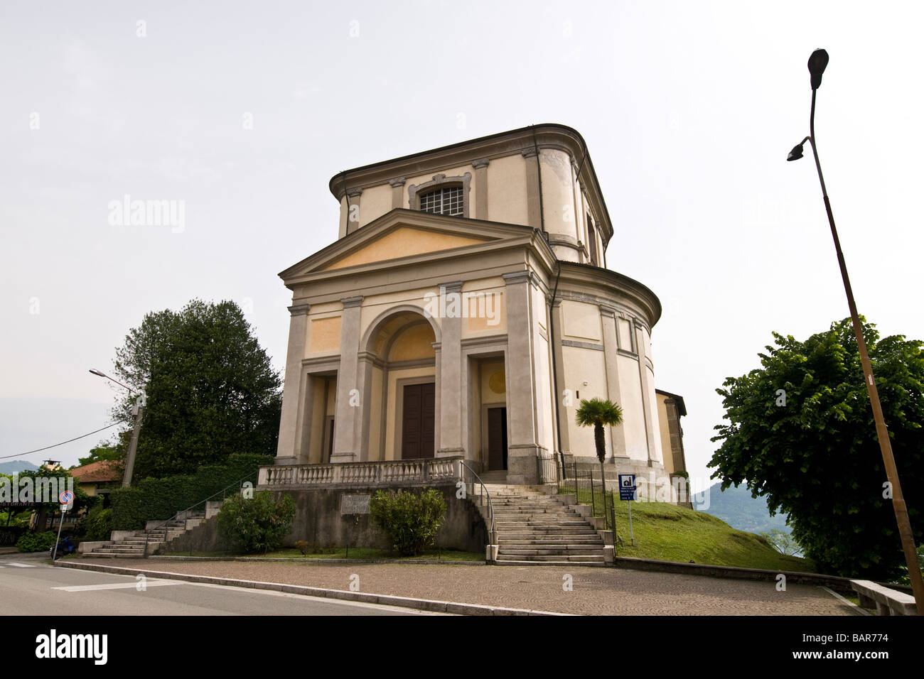 Église San Carlo Arona sur lac Maggiore Province de Novara Italie Banque D'Images