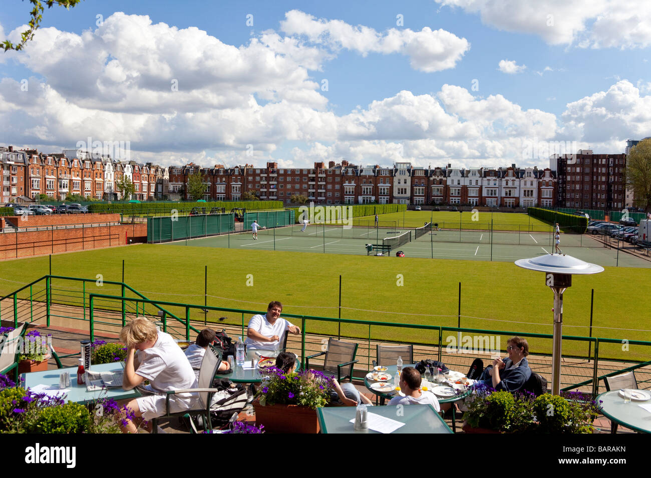 Queen's Club, West Kensington, London, England, UK Banque D'Images