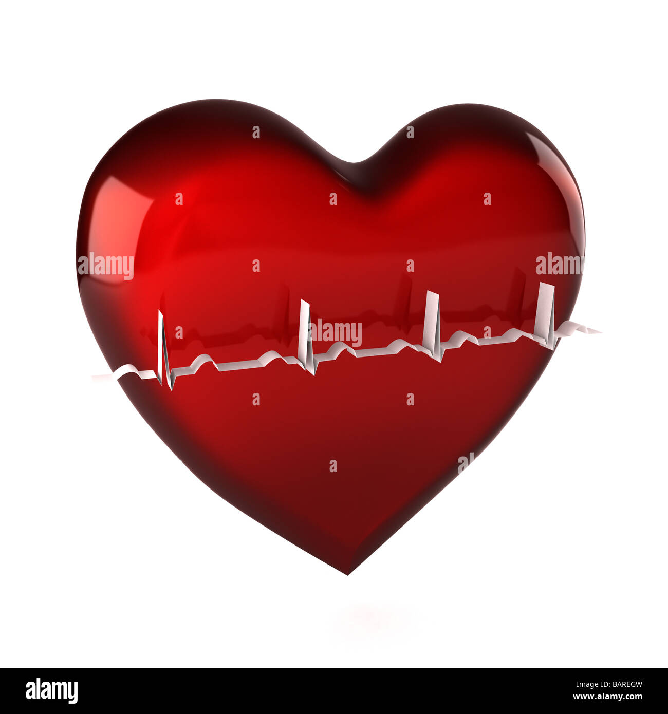 Coeur en santé Banque D'Images