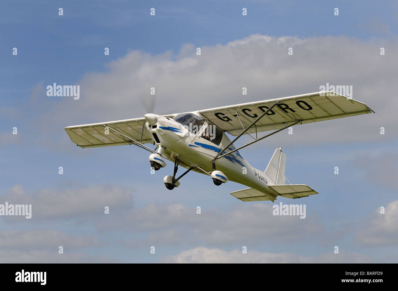 Aerosport Ikarus C42-G En Ulm sur l'aérodrome de BPPRR Popham Basingstoke Banque D'Images