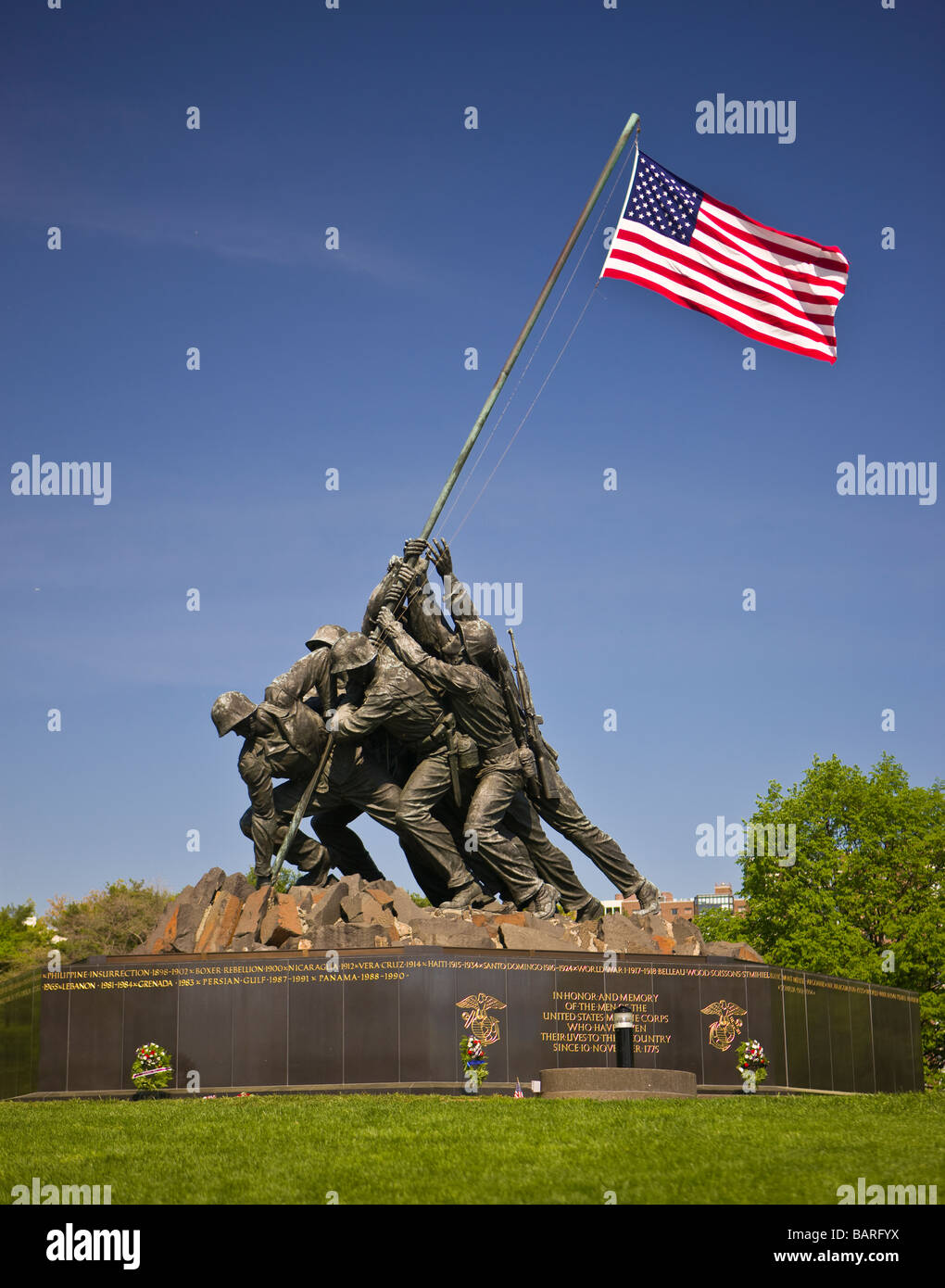 ARLINGTON VIRGINIA USA United States Marine Corps War Memorial Banque D'Images