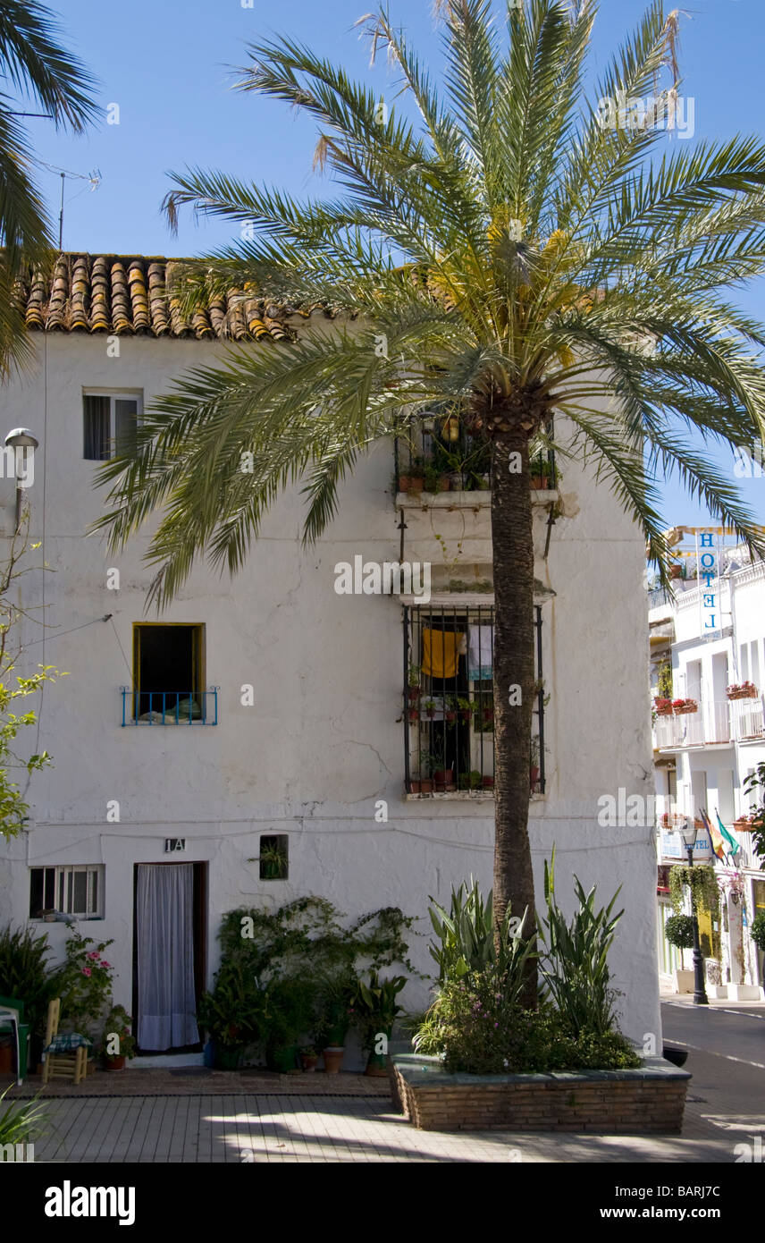 Vieille ville de Marbella Costa del Sol Espagne Banque D'Images