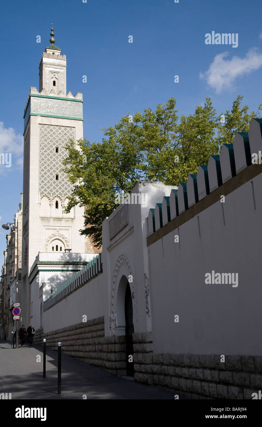 La mosquée Abou Bakr la Mosquée de Paris, France Banque D'Images