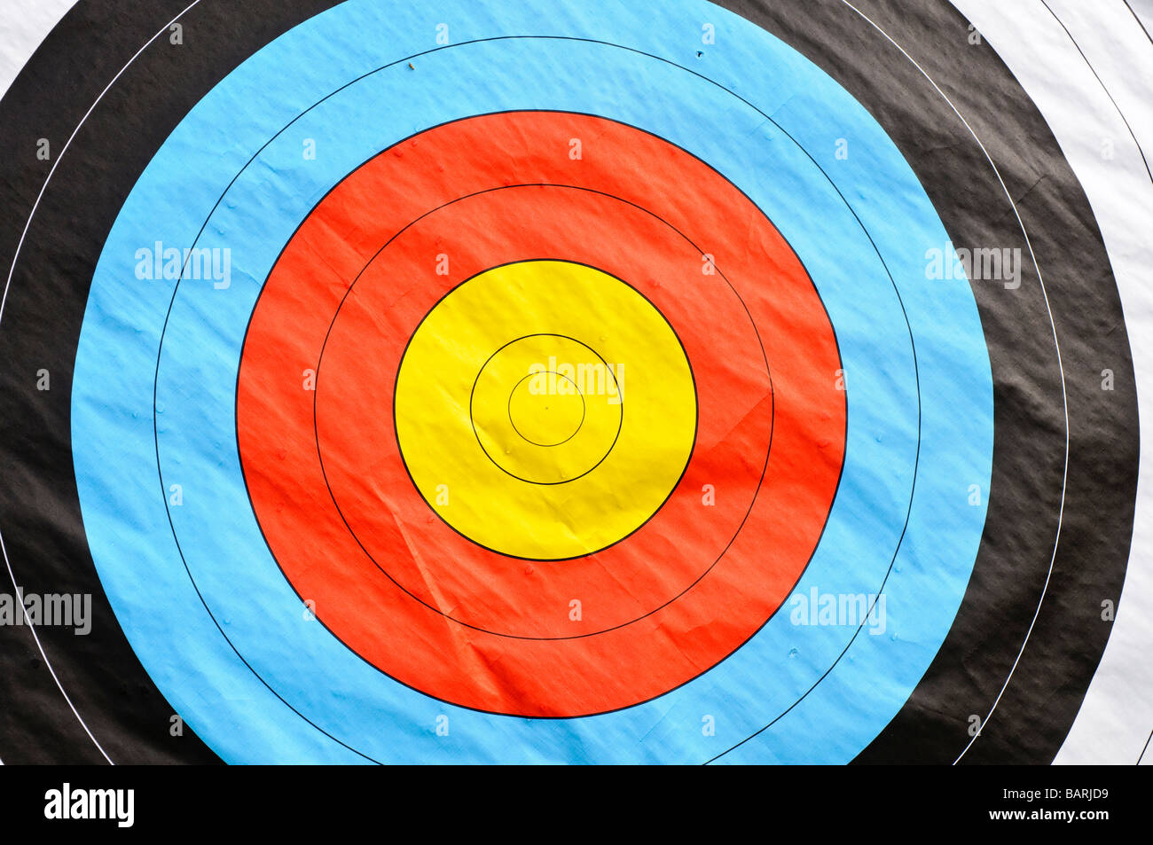 Cible de tir à l’arc Banque D'Images