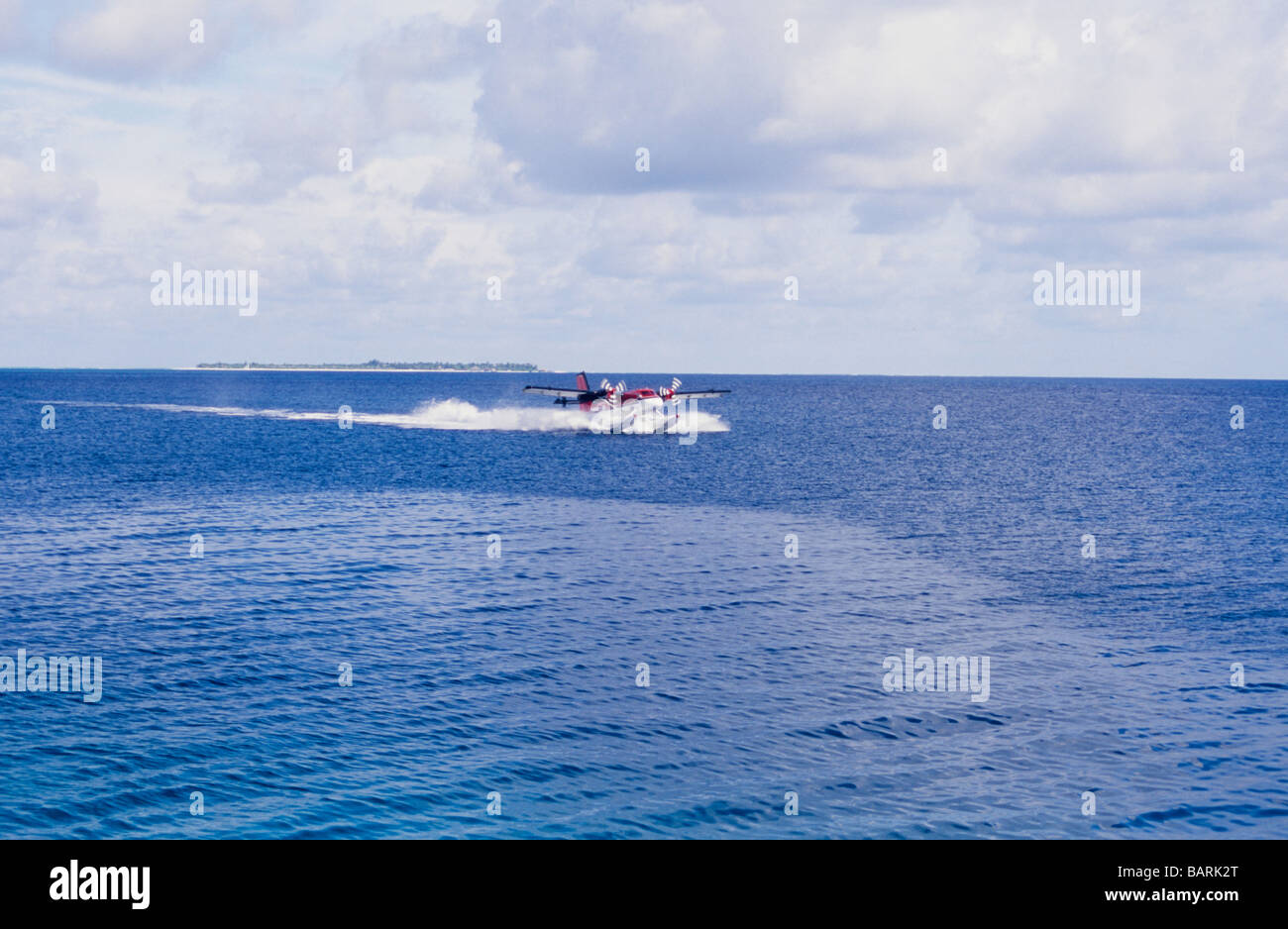 Maldivian Air Taxi.Les Maldives. L'Océan indien Banque D'Images