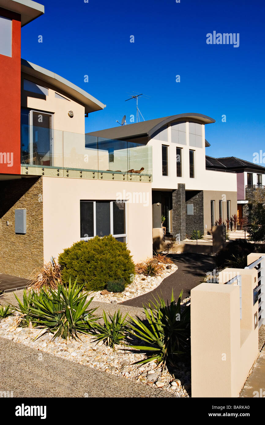 L'industrie du logement / nouvelle maison d'habitation contemporaine.Melbourne Victoria en Australie. Banque D'Images