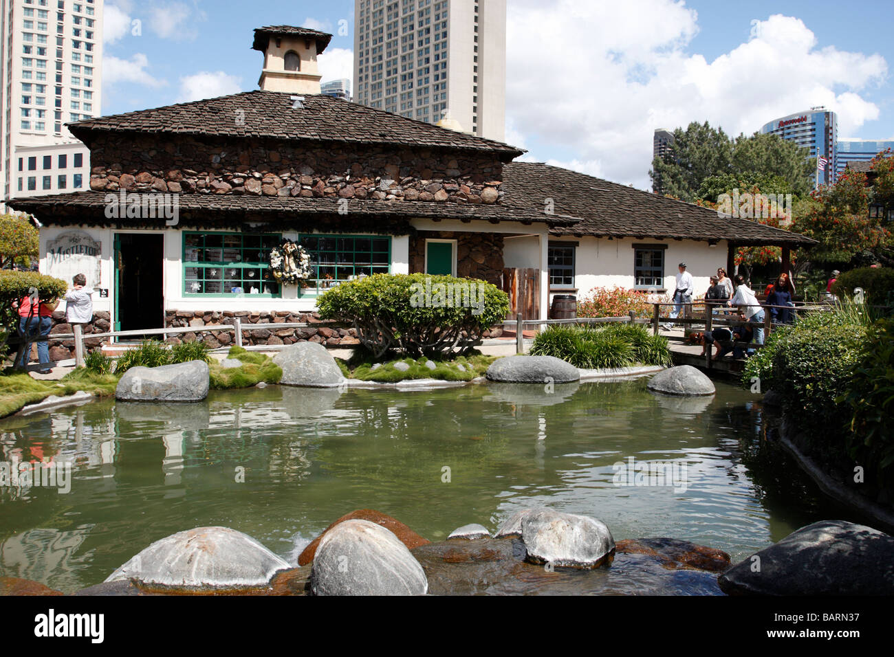 Voir autour de Seaport Village embarcadero San Diego California usa Banque D'Images