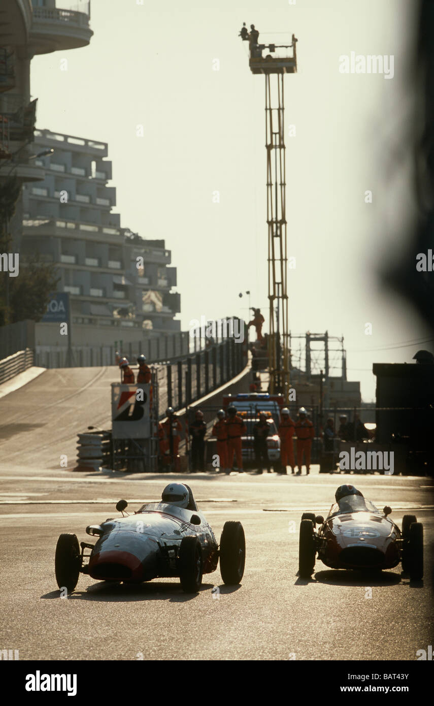50's racing les voitures de Formule Un au Monaco Monte Carlo Historic Grand Prix GP Banque D'Images